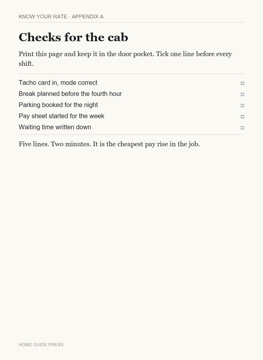 Page from Know Your Worth, Appendix A: Quick-Reference Checklists