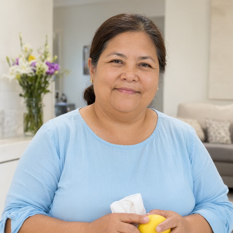 Rosa's Clean Home, the author