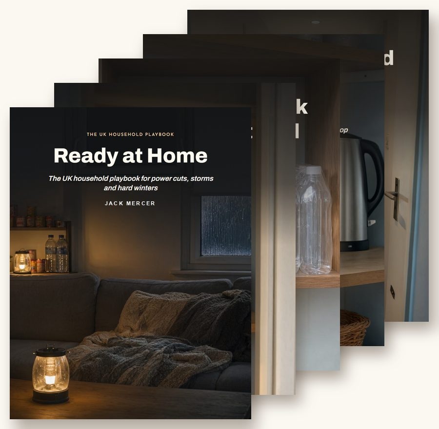 Covers of Ready at Home and its 4 bonus guides